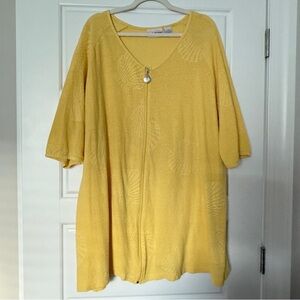 Yellow Knit Cardigan